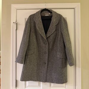 Liz Baker Vintage Women's Charcoal Pea Coat